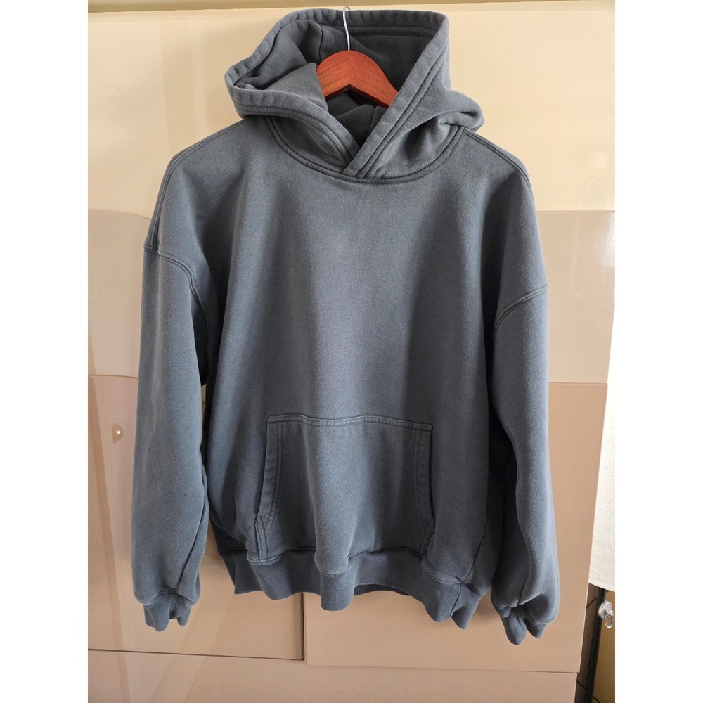 Hollister Men's Boxy Fit Pullover Hoodie Size M Gray